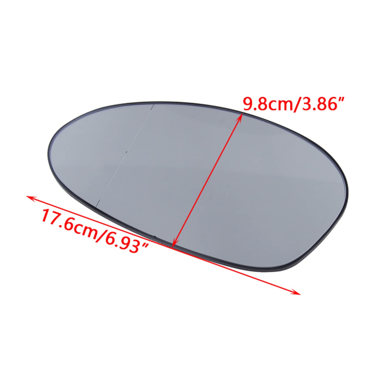 pour BMW E82 E90 E91 E92 Série 3 E46 M3 E85 Z4 E86 51167157247, Voiture côté Gauche Aile Porte Miroir Verre chauffé Blanc