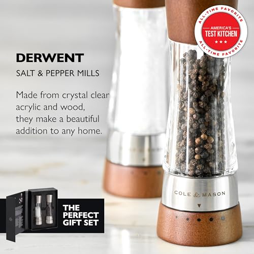 Image of Cole & Mason Derwent Forest Wood Salt & Pepper Mill