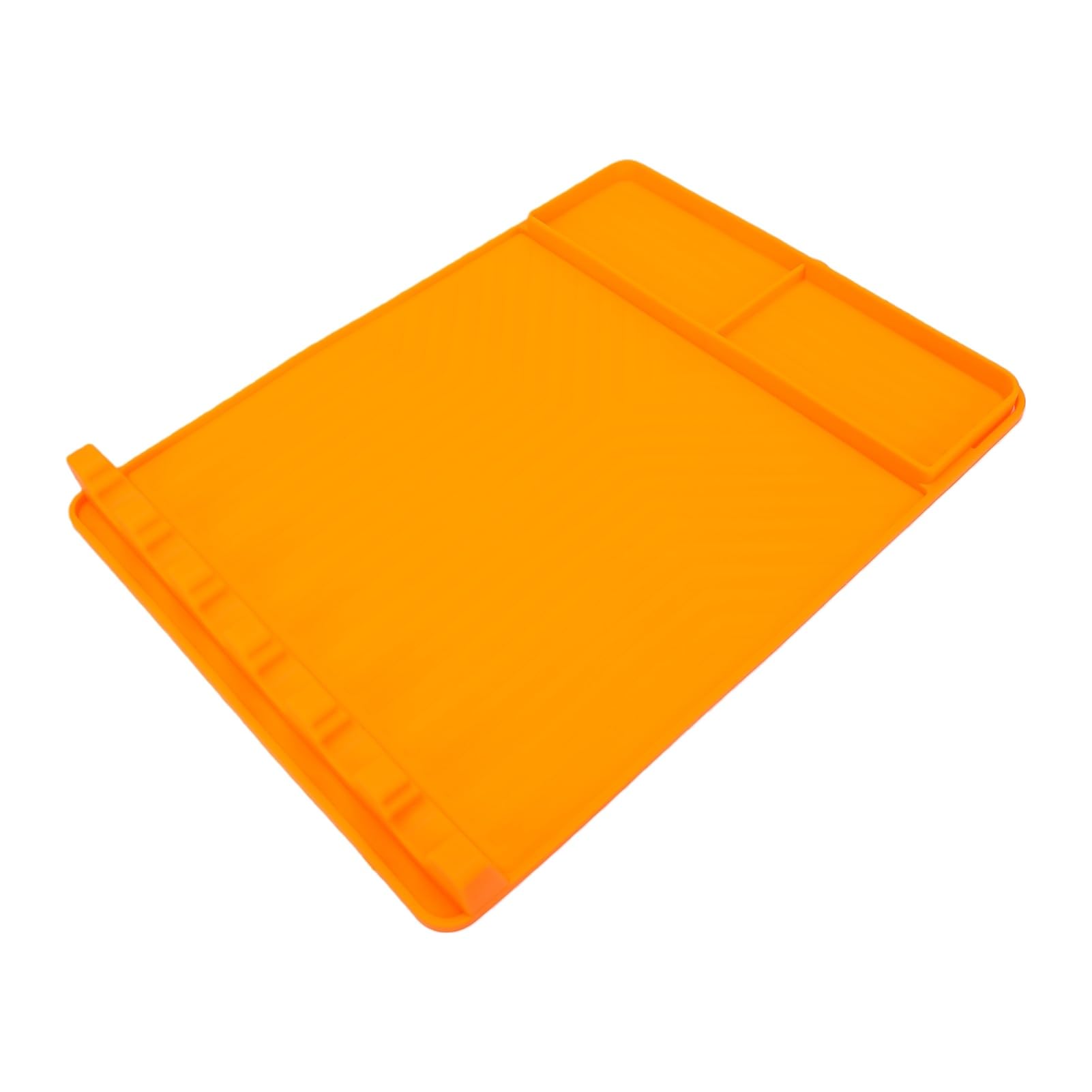 Tappetino per Spatola in Silicone Resistente al Calore Portautensili Versatile per e Sessioni di Barbecue 15,75x11,81 Pollici Arancione