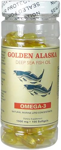 Aceite de pescado Omega 3 1000 mg cápsulas blandas – Suplementos de aceite de pescado Omega 3 – capturado en la naturaleza, purificado y de origen