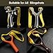 23pcs Slingshot Replacement Band Sets Flat Elastic Latex Material, 0.4-0.85mm Thickness for Outdoor Catapult Shooting Professional Hunting (0.45mm, Length 240mm)