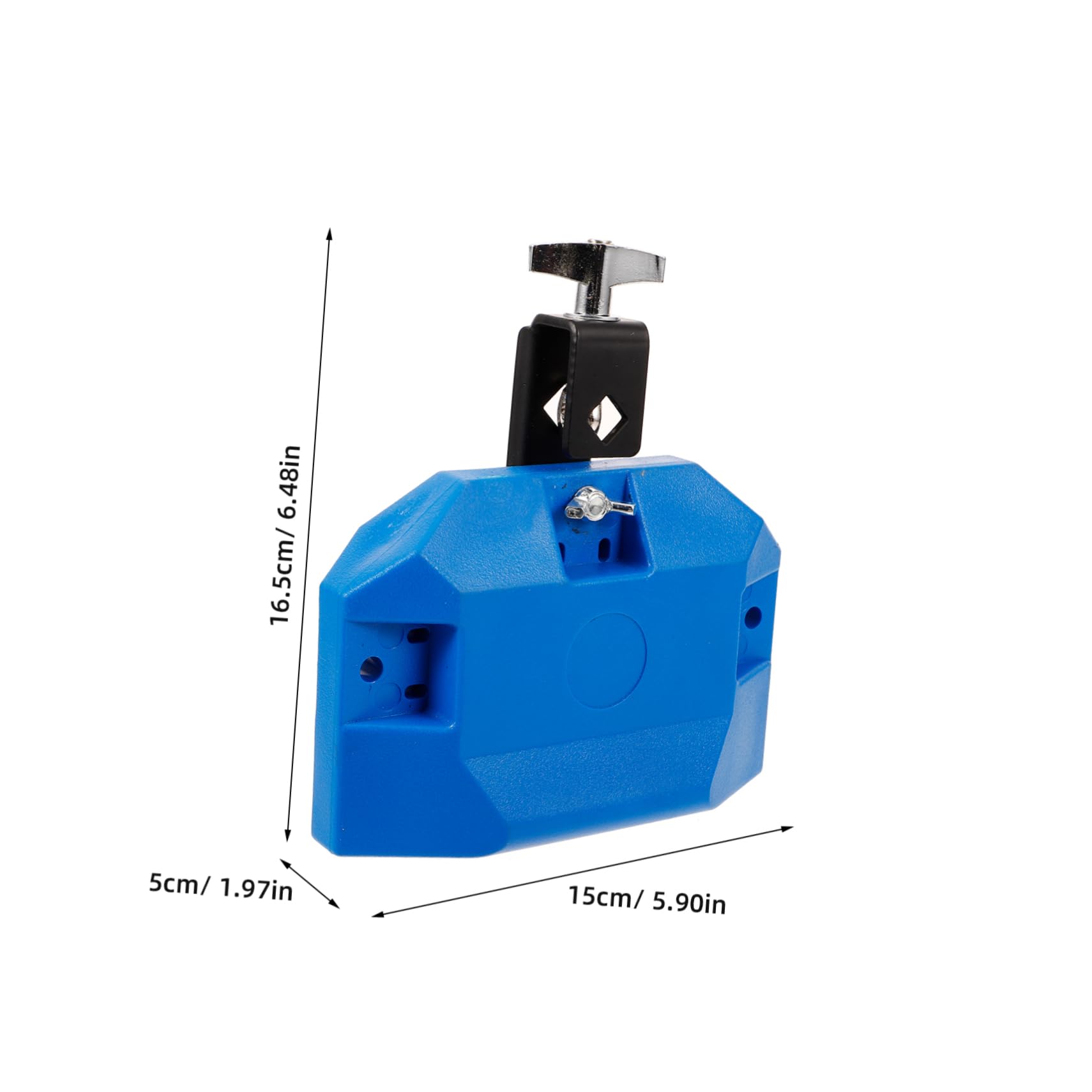 CIMAXIC Drum for Cheering Metal Cowbells Percussion Instrument Set Plastic Mount Arm