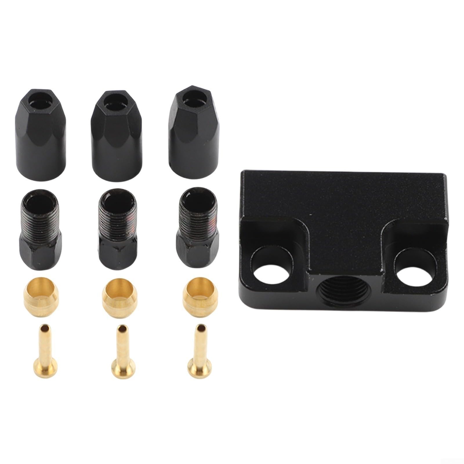 Bremskabel T-Stück auf 2 Adapterstecker für hydraulische Bremssysteme an Dreirad, Elektrofahrzeug und Fahrrad (hinten)