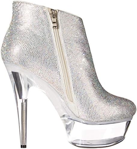 Ellie Shoes Women's ANDI Fashion Boot, Silver, 10 | Image 5