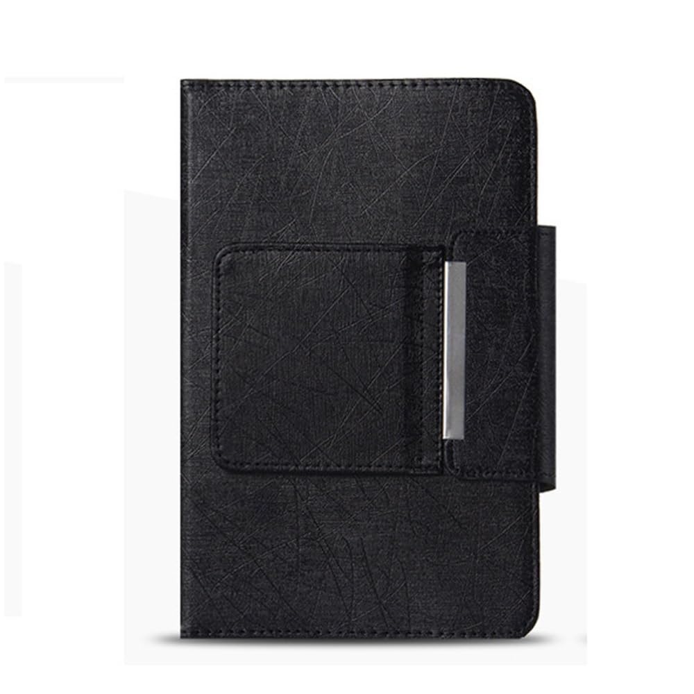 Funda de cuero con teclado de 10 pulgadas negro para tableta 7