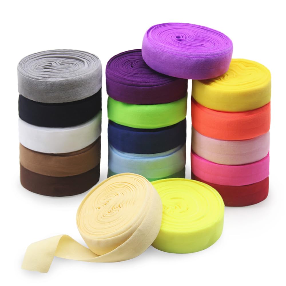 Jamsinmu Flat Elastic Wide Bands Stretch Band Sewing Elastic Sewing Crafts 36 Yard Matt Color 20mm