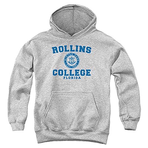 LOGOVISION Rollins College Official Circle Logo Youth Kids Boy/Girls Pull-Over Hoodie Sweatshirt