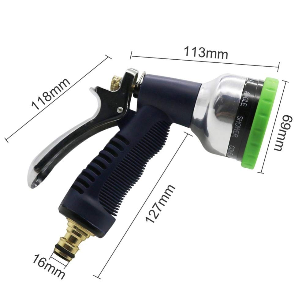 Adaptador de Conector de Manguera, 1 Juego de Kits Deua de 9 Patrones,A Deua Portátil Ajustable de Alta Presión con Conectores de Junta de Grifos Rápidos Dere de 1/2"