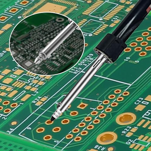 Image of Professional 2-in-1 30W 220V Soldering Iron + Desoldering Vacuum Pump - Essential Tool for PCB Soldering and Desoldering - Convenient and Efficient
