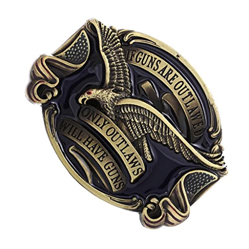 sharprepublic Boucle de Ceinture Vintage Sculpté Aigle Mode Homme Western Country Cowboy Cover