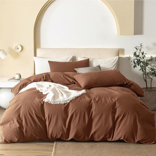 Washed Cotton Duvet Cover & Pillow Set