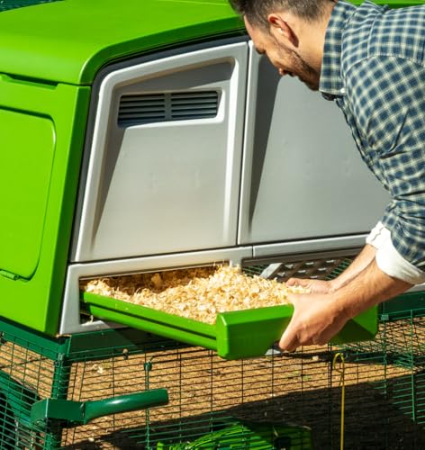 Image of Omlet Eglu Pro Large Chicken Coop | House up to 10 Large Hens or 15 Bantams | Easy to Clean Plastic Chicken Tractor | Predator Proof Coop Design | Zero Maintenance