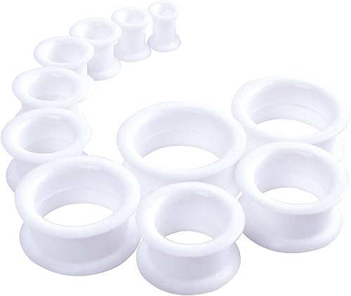 WBRWP 2028pcs Ear Stretching kit Set Hollow HardSoft Silicone Plugs and Tunnels Ear Expander Gauges Stretcher Body Piercing Jewelry