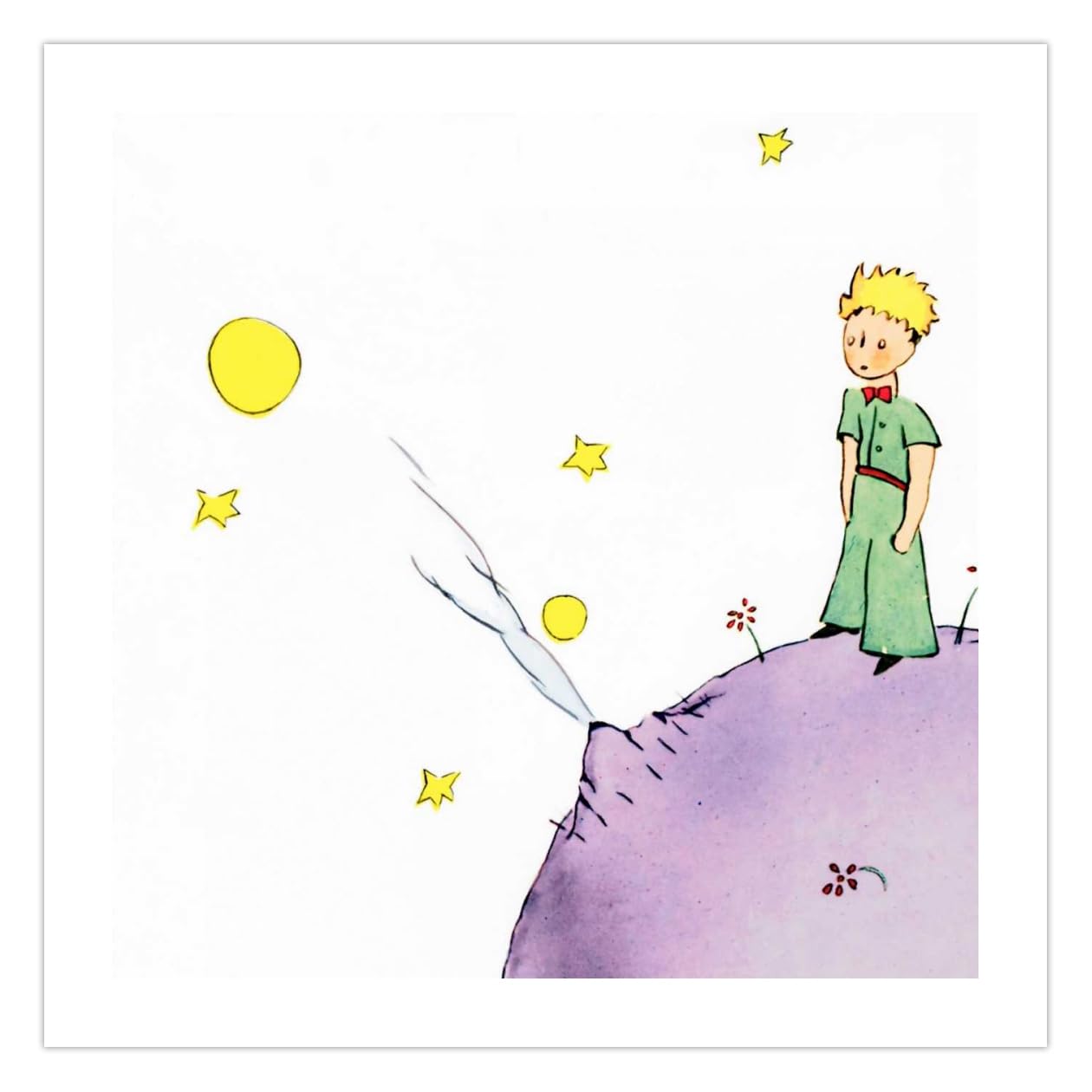 Imprimer sur papier (Poster) Fine Art Antoine De Saint-Exupéry Petit Prince III