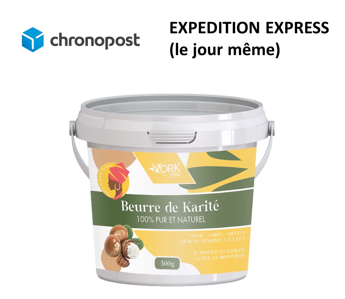 Burro di Karitè – 100% puro e naturale, senza additivi, non raffinato (500 g) | estrazione a freddo a pressione