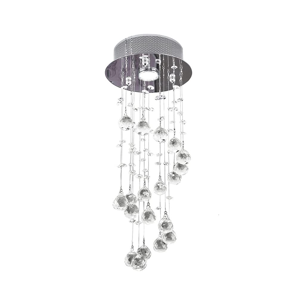 Lampe suspendue au plafond H17,73 pouces avec carillon éolien LED
