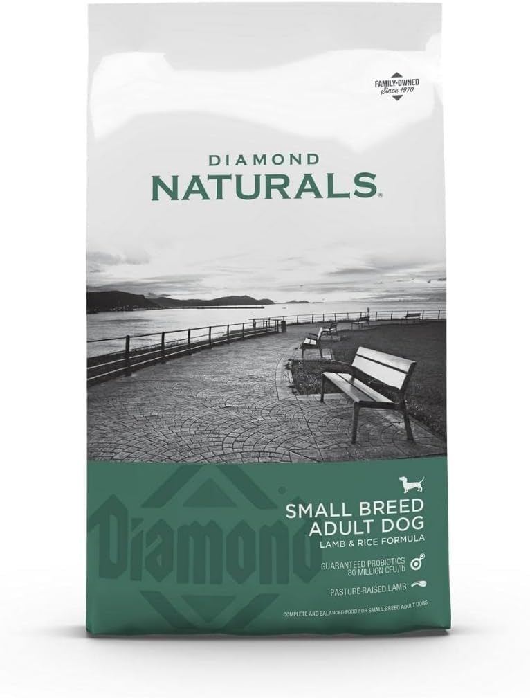 DIAMOND NATURALS Lamb and Rice Formula Dry Food for Dogs Small Breed Adult 2 kg