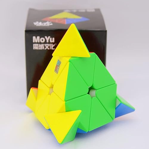 Miniatura 8 de Bukefuno Moyu Meilong M Pirámide 3x3 Magnético Sin Pegatina Speed Magic Cubes Pyraminx 9.8x9.8x9.8 ft Cubo MoFang JiaoShi M Rompecabezas mágico