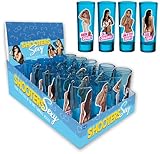 Générique Schnapsgläser Sexy Humor – sexy Illustrationen, ideal für Abend mit Freunden, originelles Aperiozubehör, Geschenkidee für Junggesellenabschied (4 Gläser, 4 Modelle)