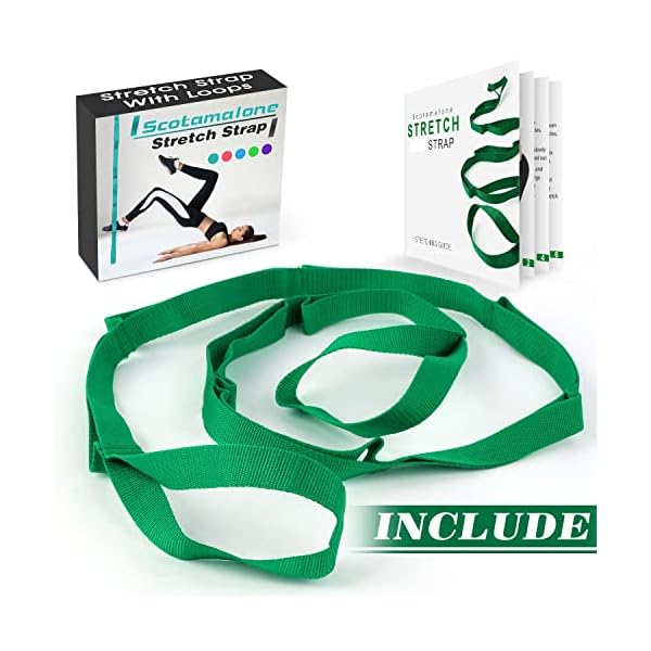 Scotamalone Stretching Yoga Strap Physical Therapy Stretch Bands - Image 2