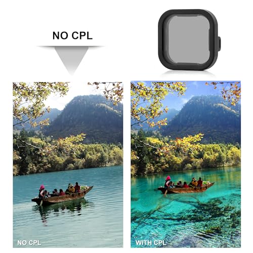 SOONSUN 6-Pack Lens Filter Set for GoPro Hero 13 Black - (ND8, ND16, ND32, CPL, Red, Magenta) Neutral Density, Circular Polarizer & Snorkeling Filters for Outdoor Photography & Video Shooting - Thumbnail 6