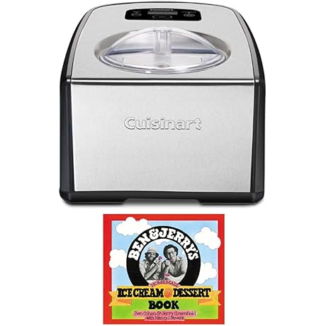 Cuisinart ICE-100 Compressor Ice Cream and Gelato Maker Bundle with Ice Cream...