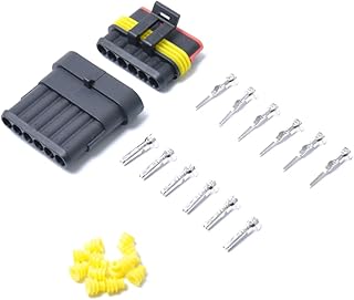 Generic 6 Conectores De Terminal Conectores De Fio Plugue Conector De Fio Para Fio De Motocicleta Kit Cnooector Conector De Fio Termianl Fio Terminal Elétrico Conjunto De Fio Elétrico