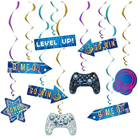 WERNNSAI Video Game Hanging Swirls Cover