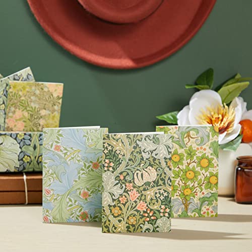 36 Pack William Morris Stationery Cards And Envelopes, Floral Pattern All Occasion Notecards, Blank Inside (5 X 3.5 In) #TOP2