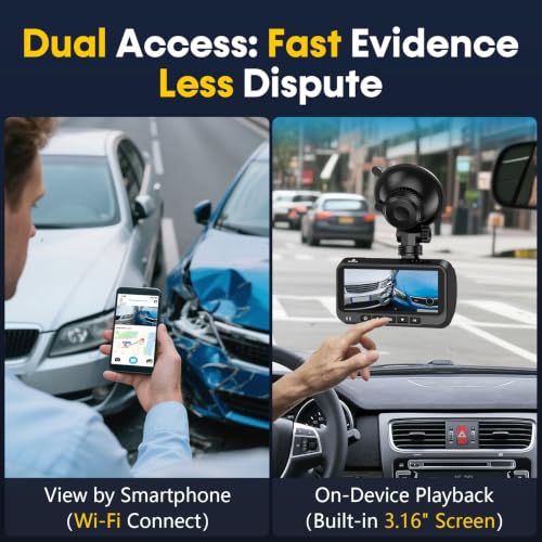 Front and Rear Dash Cam for Truck