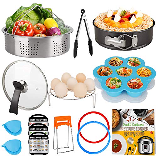 Cooking Accessories Set Compatible with Instant Pot 8 QT, 8 Quart Accessory Kit