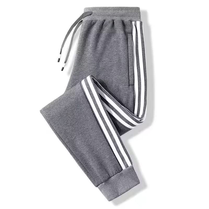 Men's Casual Fleece Jogger Sweatpants Men Winter Warm Plush Trousers2