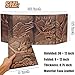 DND DM Screen 5e, D&D Dungeon Master Screen 3D Faux Leather 4 Panel Game Master Screen with Customizable Inserts - Dungeons and Dragons GM RPG Accessories Gift for Men or Women