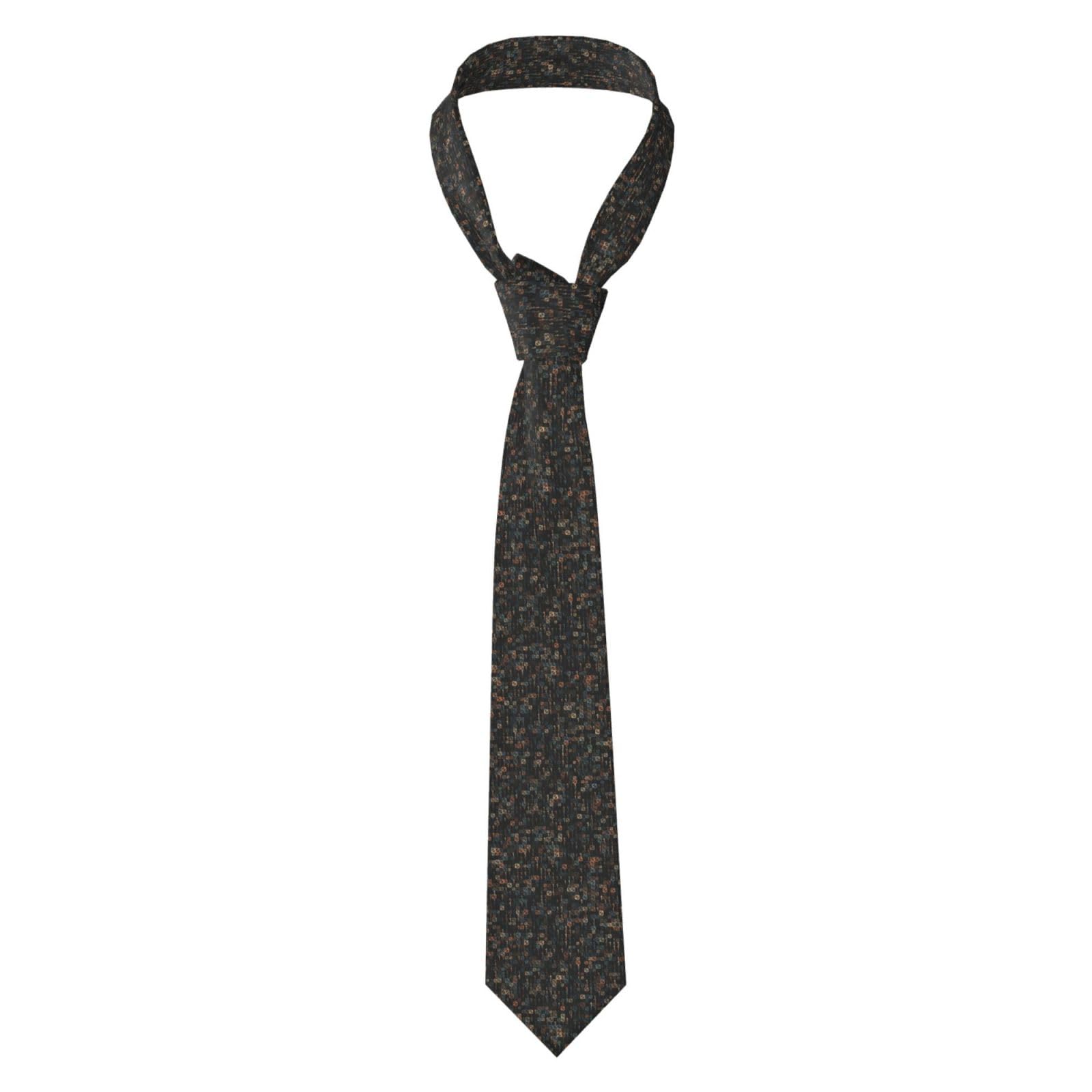 Yofien Unisex As Picture Programmer Computer Code, Neckties Mens Ties Polyester Novelty Skinny Tie