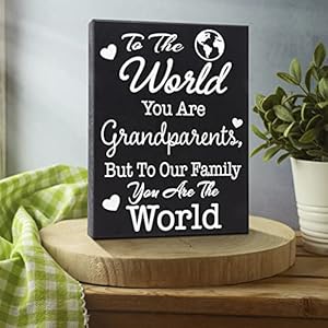 Grandparentsgiftsigntotheworldyouaregrandparentsbuttoourfamilyyouaretheworldwoodboxsignfreestandingorwallhangingmeaningfulgiftforgrandmagrandpa Urban Country Home Decor Grandparents gift signto the world you are grandparents but to our family you are the world wood box signfreestanding or wall hangingmeaningful gift for grandma grandpa urban country home decor