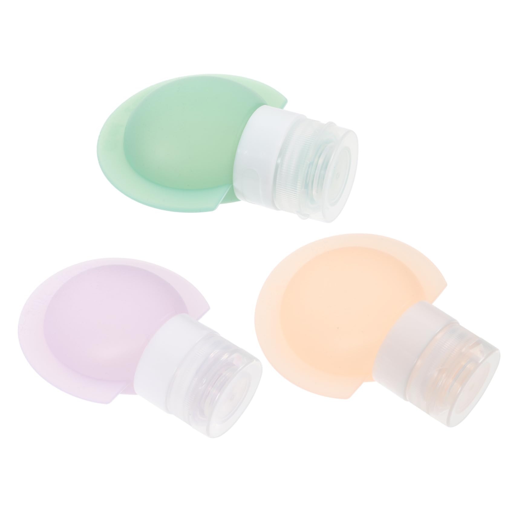 PACKOVE 4 Set Set Bottiglia in Silicone Ricarica Di Shampoo Bottiglie Portatile Bottiglia Da Toilette Da Viaggio Flaconi Di Shampoo E Balsamo Da Viaggio Per o Pp 3 Pezzi*4