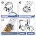 Ailbiuko 130 PCS Hose Clamp Assortment Kit 304 Stainless Steel Hose Clamps Adjustable 1/4
