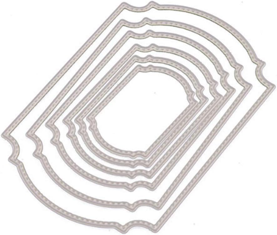Mvchifay Cutting Dies for Paper Card Making Metal Stencils Scrapbooking Tool DIY Art Craft Carbon Steel Embossing Template(Set of 6 Pcs Tag)