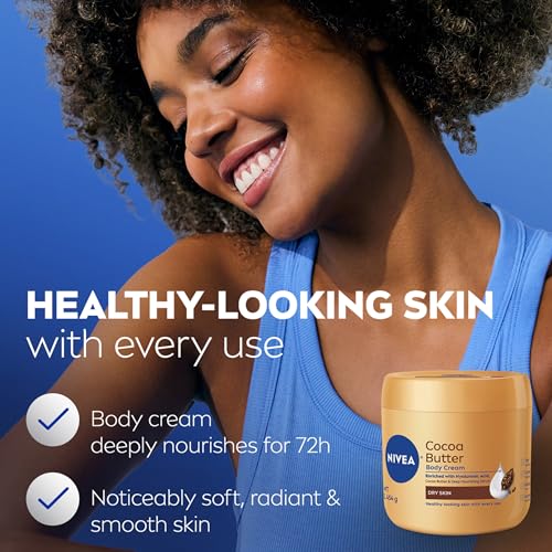 NIVEA Cocoa Butter Body Cream with Deep Nourishing Serum, Cocoa Butter Cream for Dry Skin, 16 Ounce Jar - Image 6