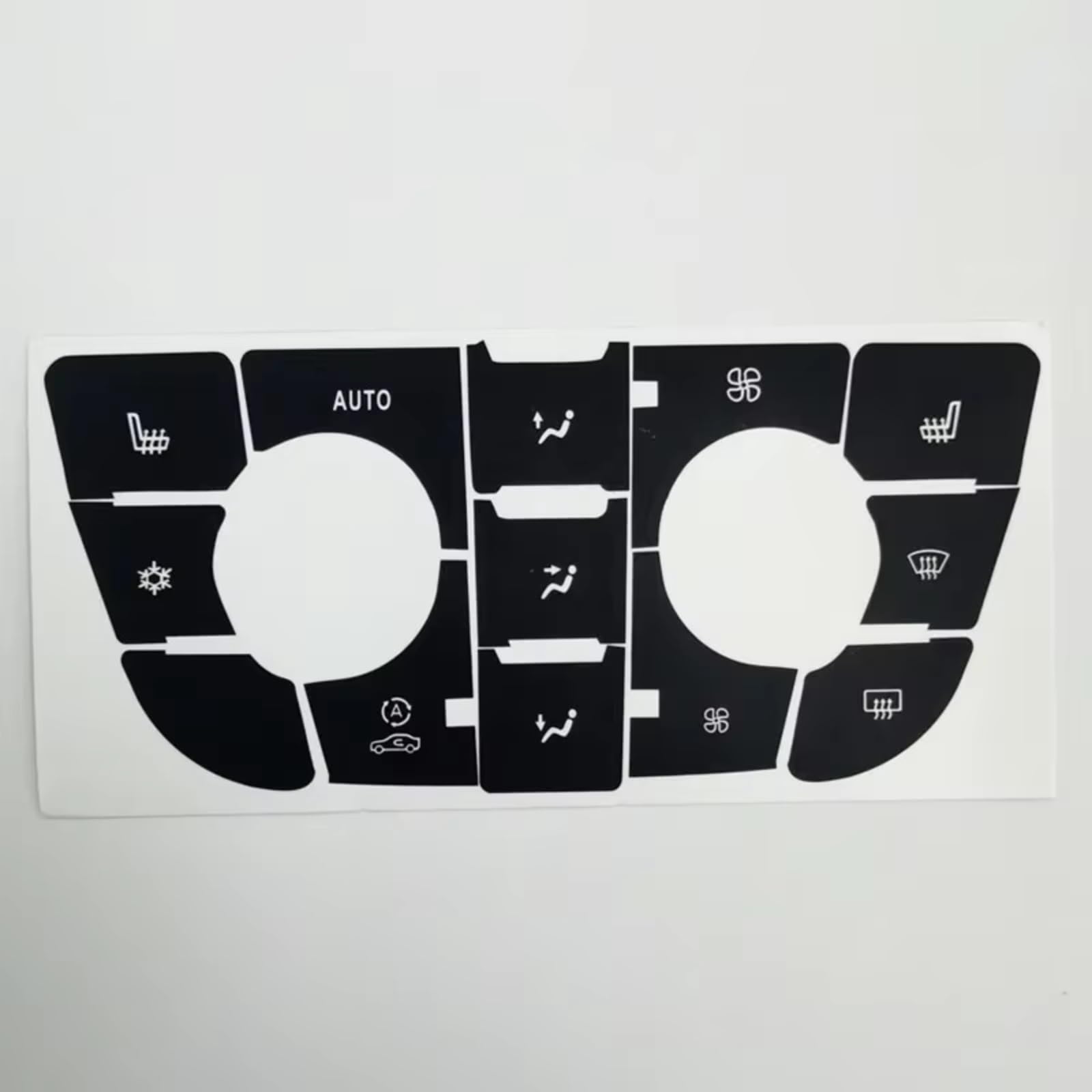 Car Switch Cover Compatible with Buick for Excelle GT XT Dashboard Fixing Climate Control Panel CD Air Conditioning AC Central Control Button Sticker(High)