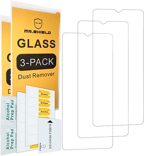 Miniatura 2 de Mr.Shield Protector de pantalla compatible con TCL 30 XL/TCL 30XL [vidrio templado] [3 unidades] [vidrio japonés con dureza 9H]