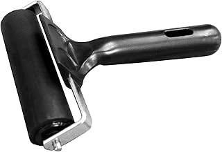 KXKZREN Rubber Roller for Flooring Installation 4 inch Rubber Brayer Glue Roller for Boat