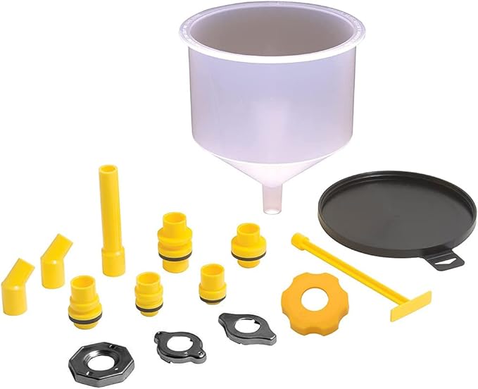 Juazuimy 15PCS/Set Car Radiator Coolant Filling Funnel Kit Spill Proof