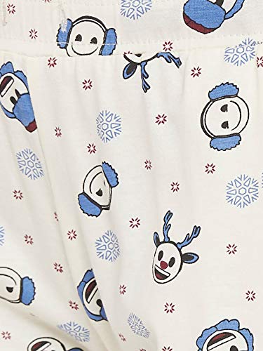 Image of Clovia Women's Cotton Christmas Print Hoodie & Joggers Set