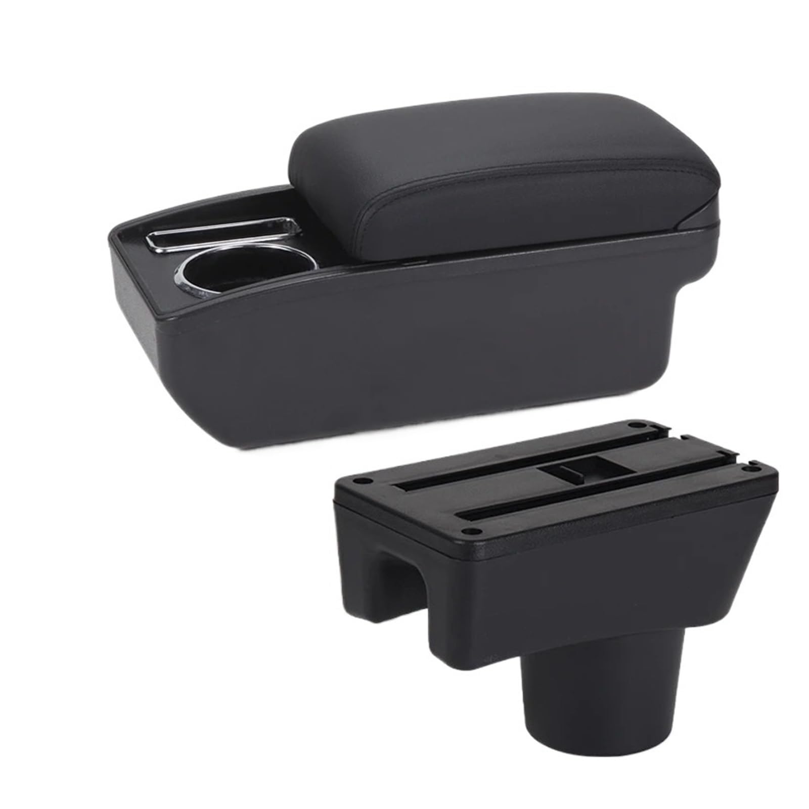 Umdjju C2 Black Line No Usb For Mitsubishi For Attrage For Mirage Armrest Box Car Auto Storage Accessories Car Centre Console Armrest Box(C2 Black Line No Usb)