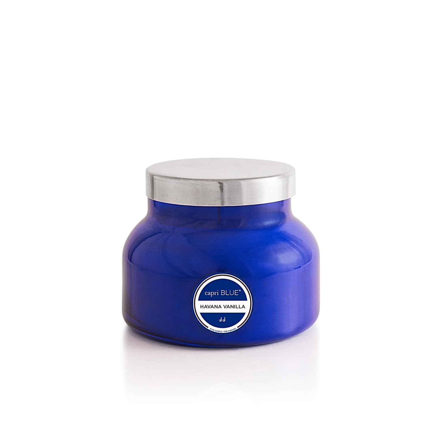 Capri Blue Scented Candles - Soy Candle Wax Blend - Jar Candles - Blue Candle Gifts for Women & Men - Luxury Candles for Home Scented with Vanilla, Bergamot & Sandalwood - Havana Vanilla (19 oz)