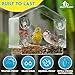 Window Bird Feeder with Strong Suction Cups - Gifts for Grandma Bird Watching Gifts for Grandpa Backyard Birding (Large House)
