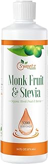 Monk Fruit & Stevia Liquid Sweetener Drops - Natural Sweeteners & Sugar ...