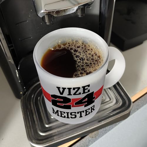Stuttgart Brustring Glas Tasse mit Spruch Vizemeister 2024 Fußball Meisterschafts-Glas Tasse Schwaben Vizegart Liga Überraschung International