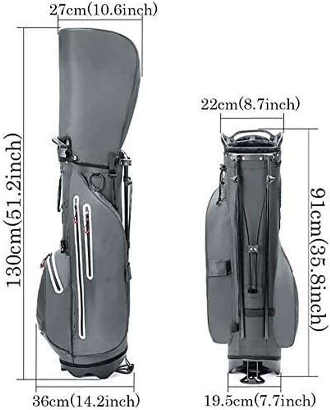 Golf Equipment Golf Stand Bags for Men Portable Lightweight Golf Club Cart Bags Women Golf Club Carry Bags (Color : Red)